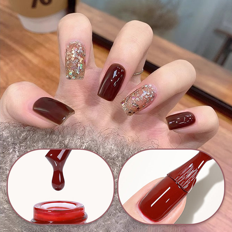 Lisslune | Trendy Bicolored Glitter Nail Polish Set