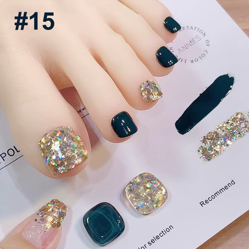Lisslune | Trendy Bicolored Glitter Nail Polish Set