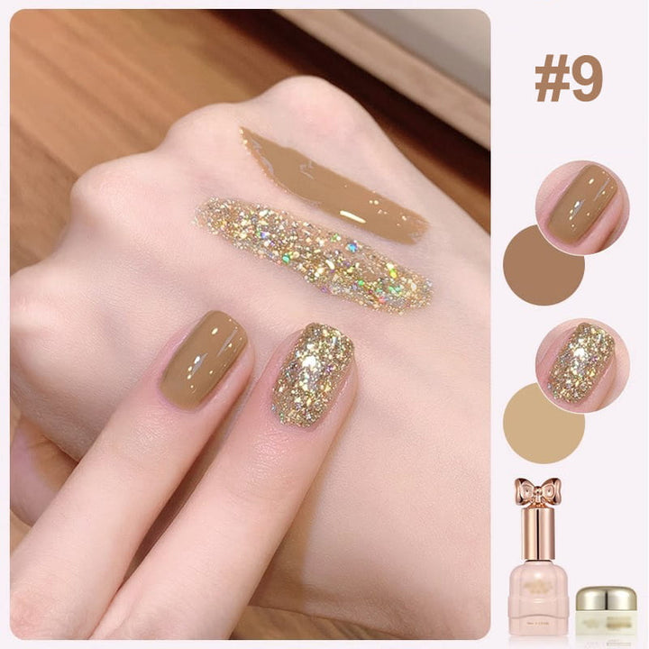 Lisslune | Trendy Bicolored Glitter Nail Polish Set