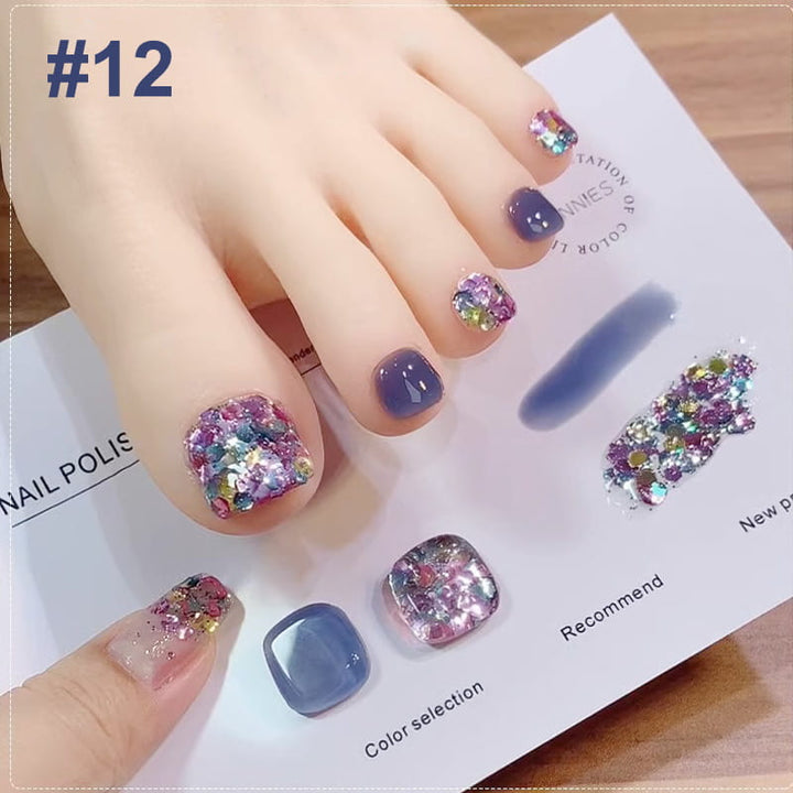 Lisslune | Trendy Bicolored Glitter Nail Polish Set