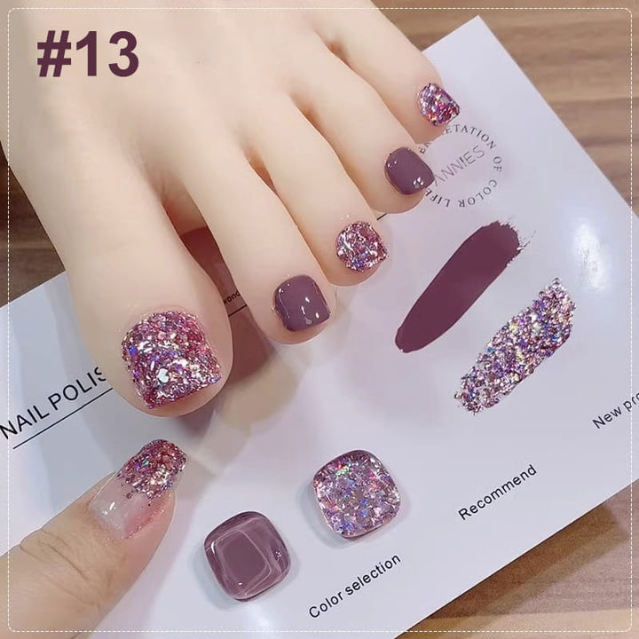 Lisslune | Trendy Bicolored Glitter Nail Polish Set