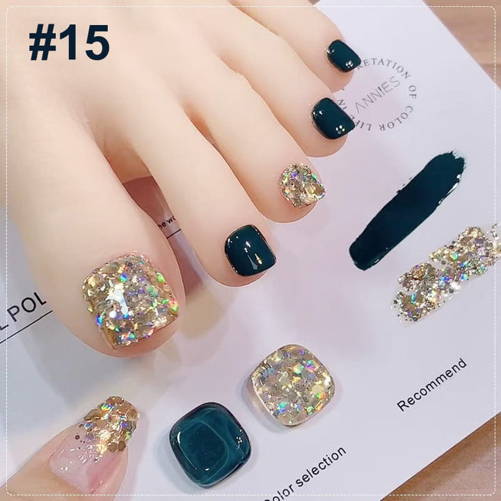 Lisslune | Trendy Bicolored Glitter Nail Polish Set