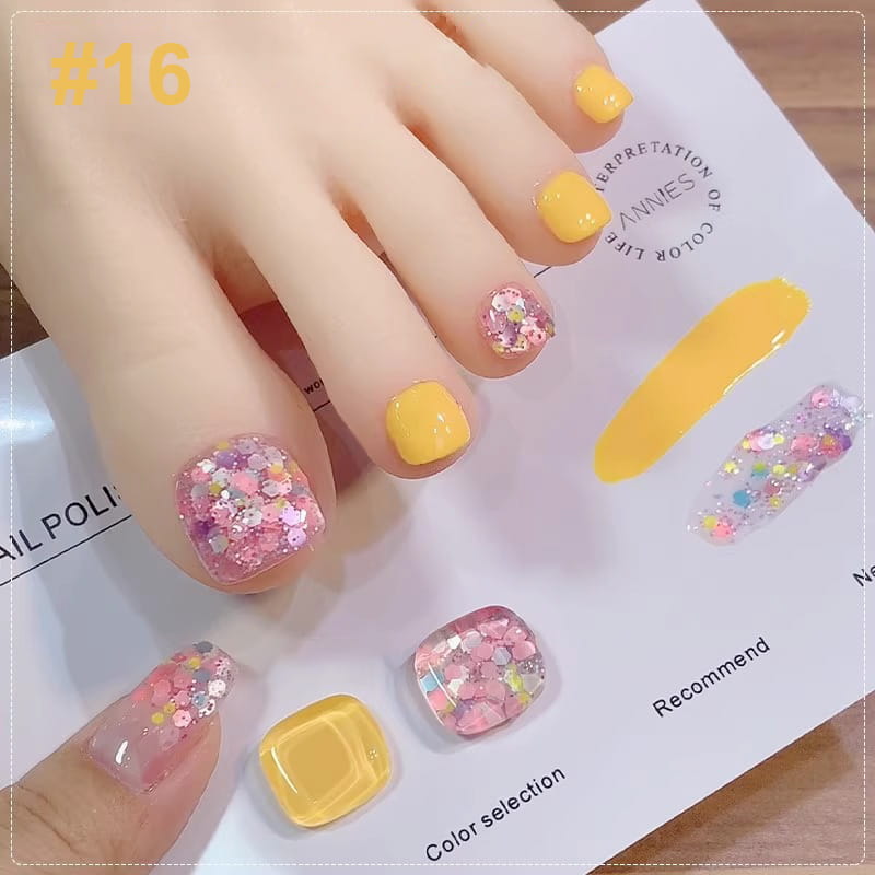 Lisslune | Trendy Bicolored Glitter Nail Polish Set