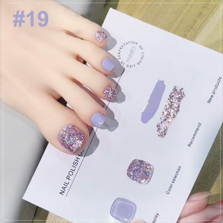 Lisslune | Trendy Bicolored Glitter Nail Polish Set