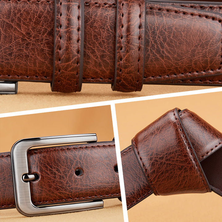 Lisslune | Durable Vintage Fashion Pin Buckle PU Belt