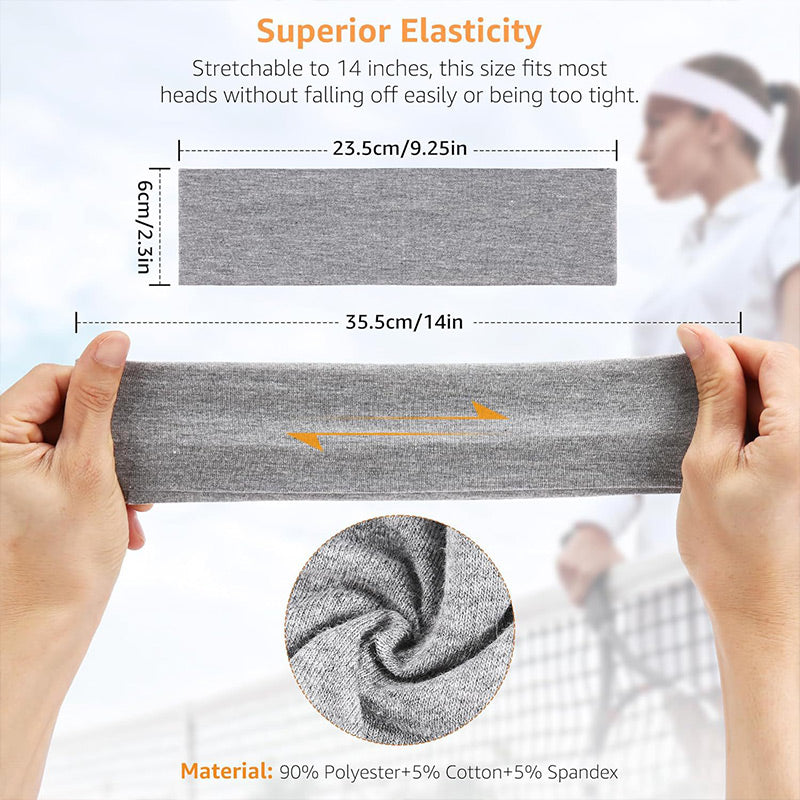 Lisslune | Elastic Non-Slip Solid Color Headband