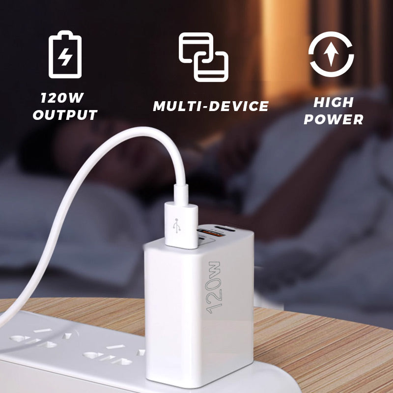Lisslune | 120W Fast Charger with 5 Ports⚡