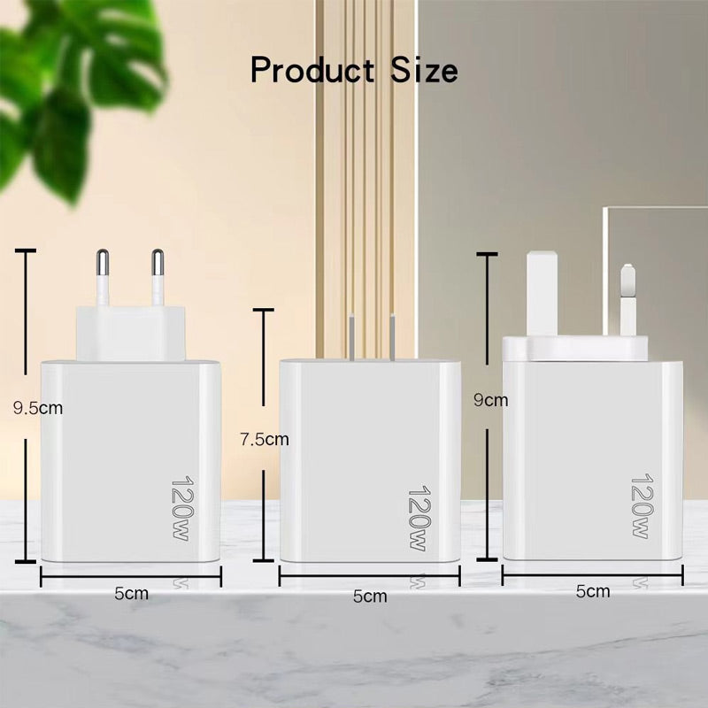 Lisslune | 120W Fast Charger with 5 Ports⚡
