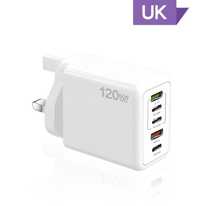 Lisslune | 120W Fast Charger with 5 Ports⚡