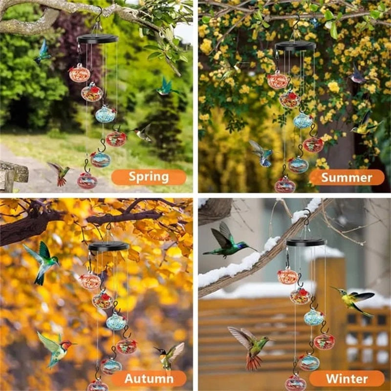 Lisslune | Charming Wind Chimes Feeders for Hummingbirds