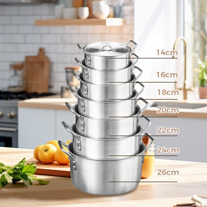 Lisslune | Aluminum Cookware Stockpot 7-Piece Set