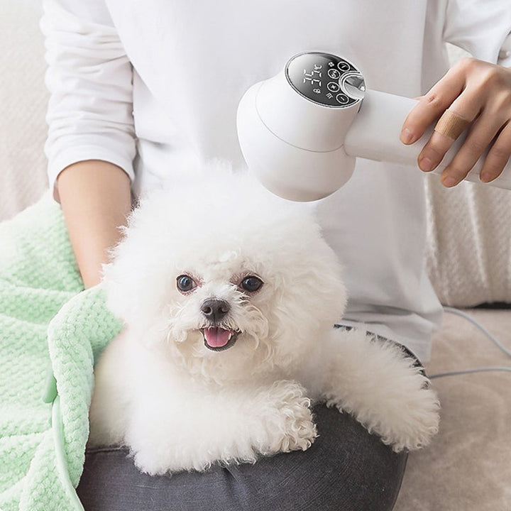 Lisslune | Low Noise Pet Hair Dryer with Slicker Brush