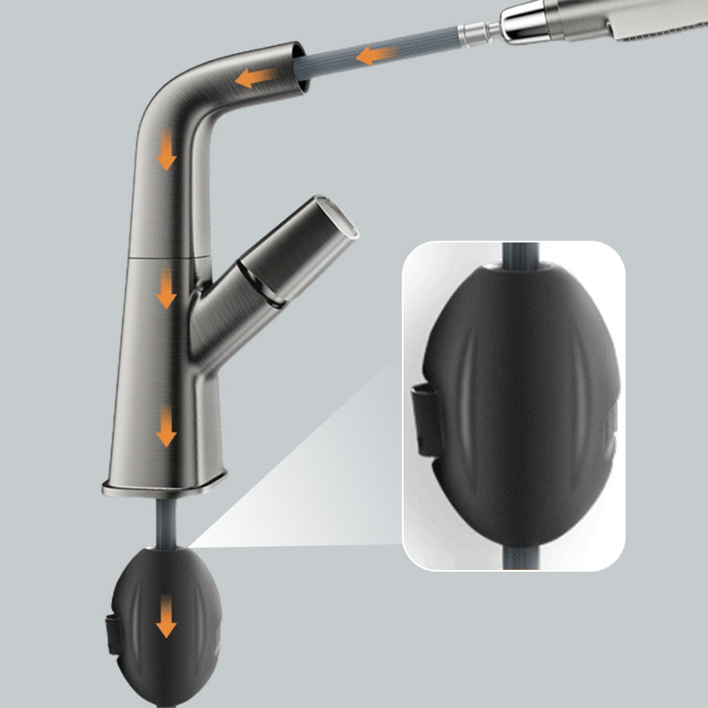 Lisslune | 1-Hole Sink Mixer with Pull-Out Spray Head