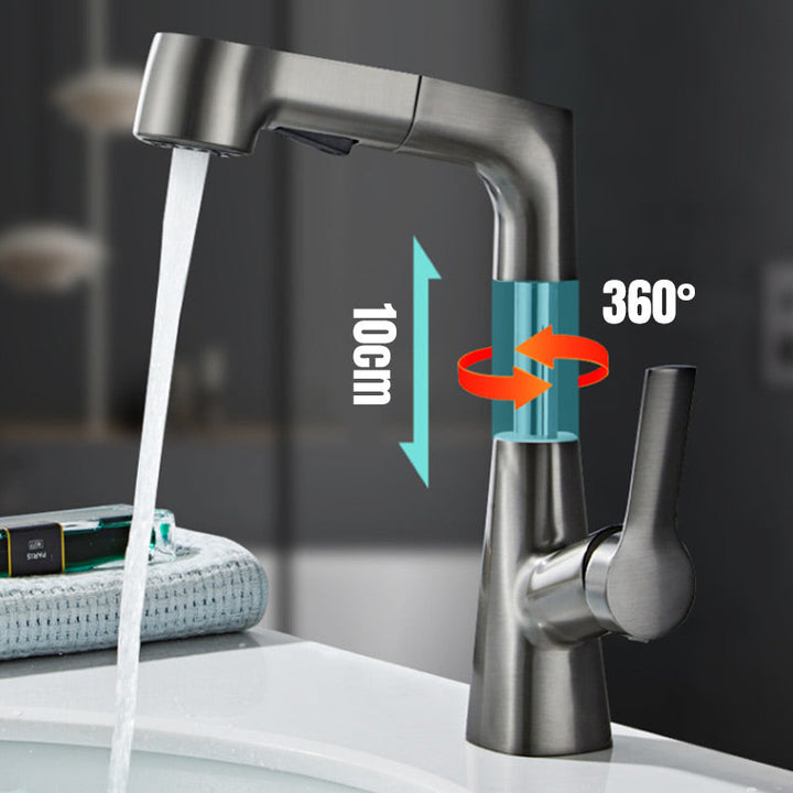 Lisslune | 1-Hole Sink Mixer with Pull-Out Spray Head