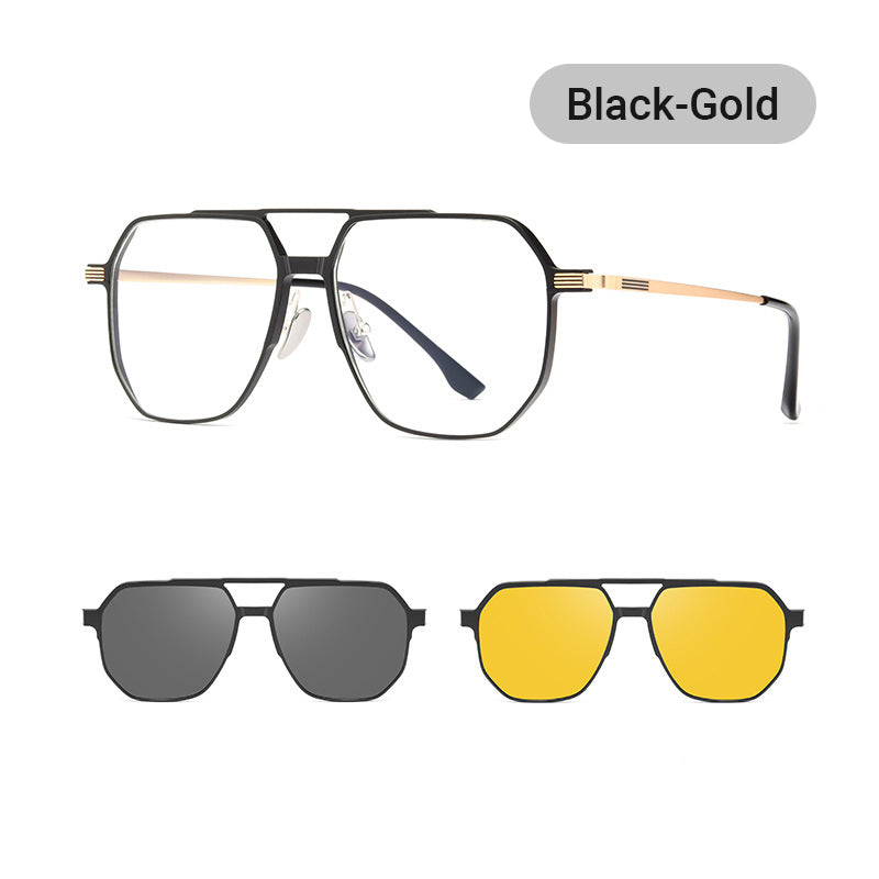 Lisslune | 3 in 1 Vintage Magnetic Clip on Sunglasses