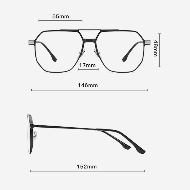 Lisslune | 3 in 1 Vintage Magnetic Clip on Sunglasses
