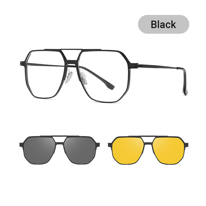 Lisslune | 3 in 1 Vintage Magnetic Clip on Sunglasses