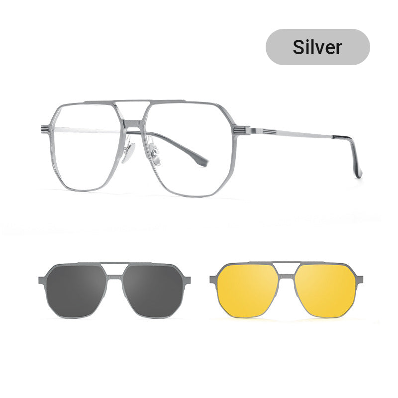 Lisslune | 3 in 1 Vintage Magnetic Clip on Sunglasses