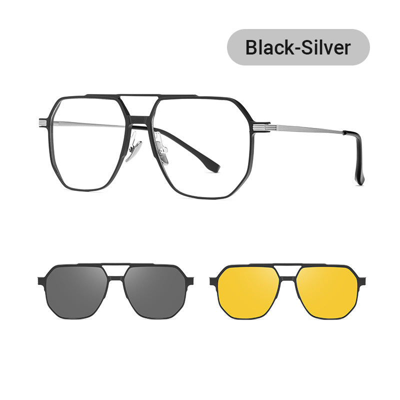 Lisslune | 3 in 1 Vintage Magnetic Clip on Sunglasses