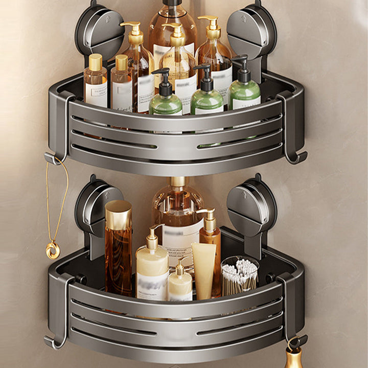 Lisslune | 2PCS Wall Mounted Bathroom Organizer with Suction Cup