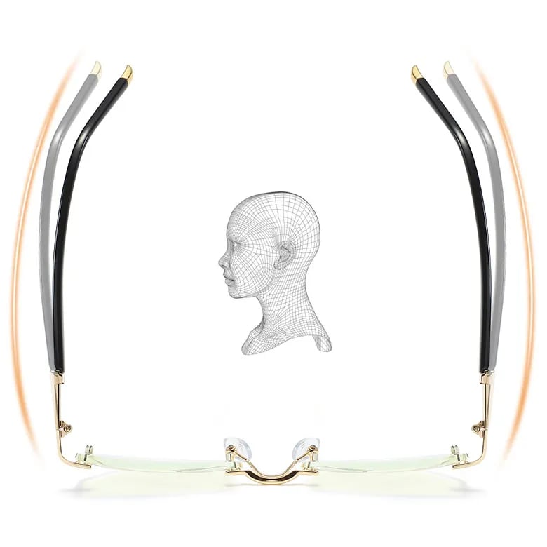 Lisslune | High Hardness Anti-Blue Progressive Distance and Near Range Dual-Use Reading Glasses