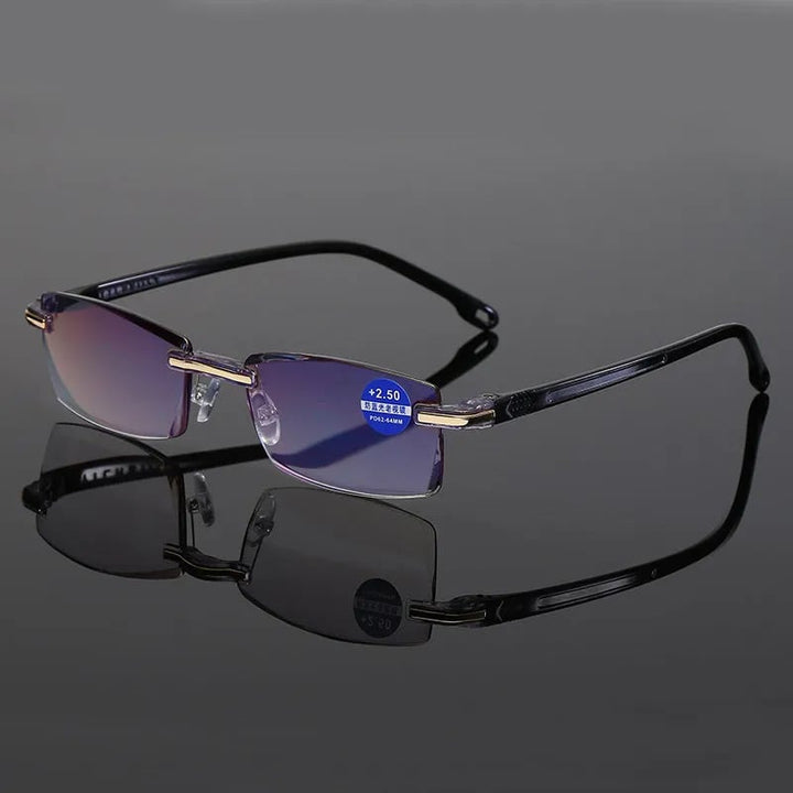 Lisslune | High Hardness Anti-Blue Progressive Distance and Near Range Dual-Use Reading Glasses