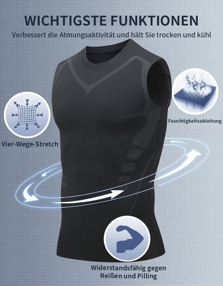 Lisslune | 2024 New version Ionic Shaping sleeveless shirt without sleeves