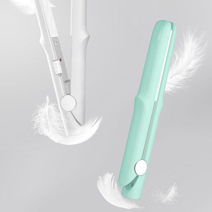 Lisslune | 2-in-1 Mini Curling Wand & Flat Iron Hair Straightener