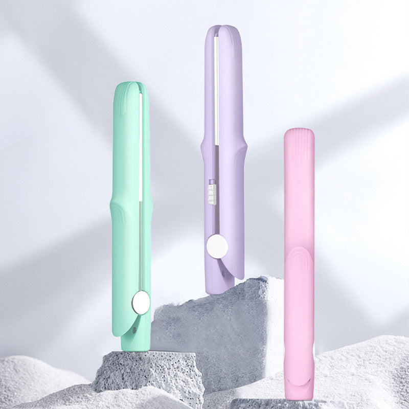 Lisslune | 2-in-1 Mini Curling Wand & Flat Iron Hair Straightener
