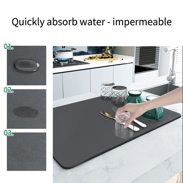 Lisslune | Superabsorbent drainage mat for the kitchen