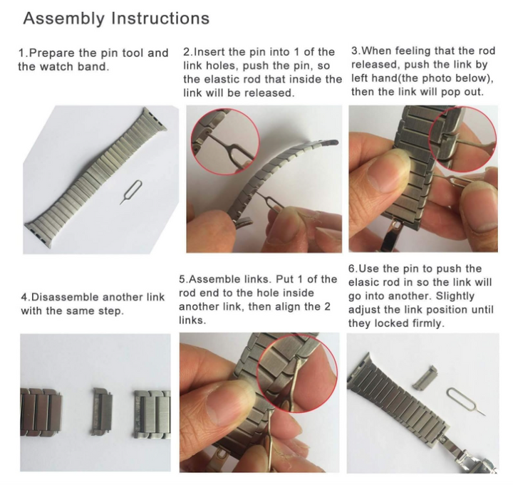 Lisslune | GS Business Modification stainless steel band for Apple Watch