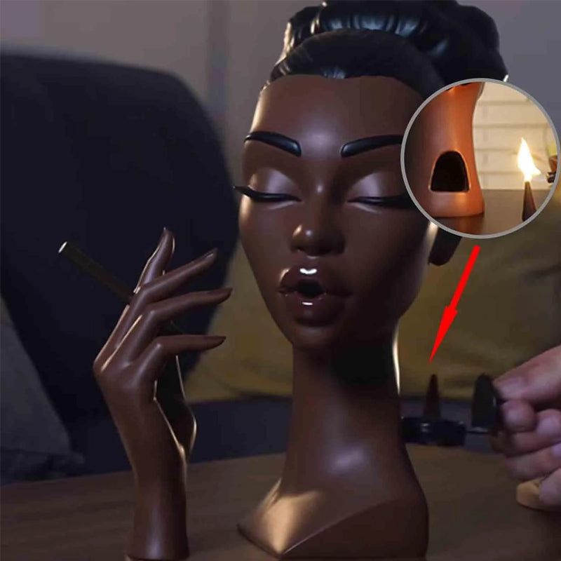 Lisslune | Unique Head-Shaped Incense Burner