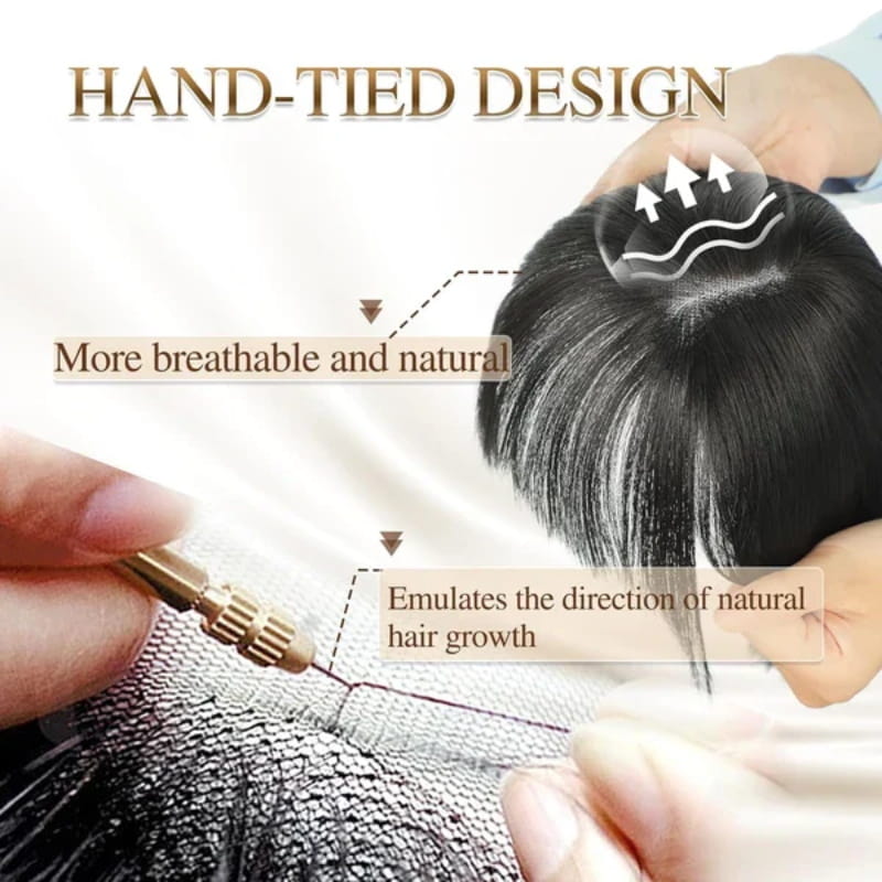 Lisslune | Natural Hairpiece with Bangs for Women