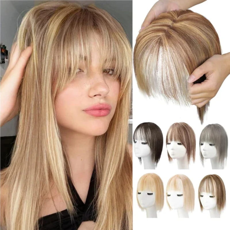 Lisslune | Natural Hairpiece with Bangs for Women