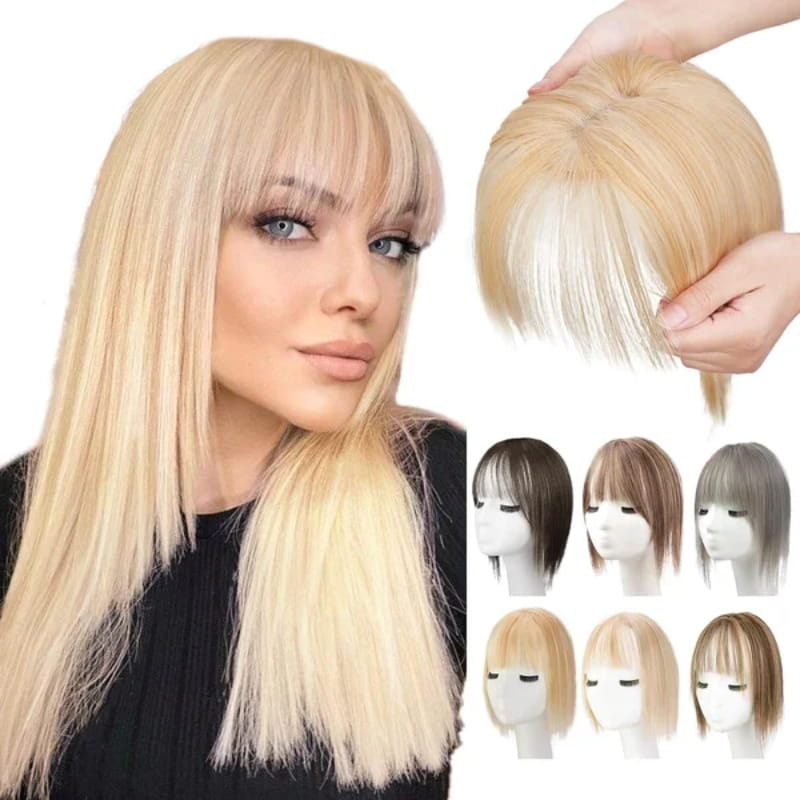 Lisslune | Natural Hairpiece with Bangs for Women