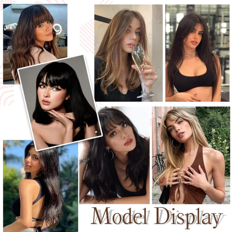 Lisslune | Natural Hairpiece with Bangs for Women