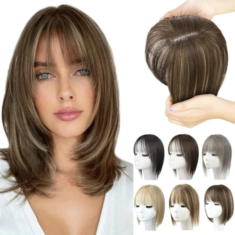Lisslune | Natural Hairpiece with Bangs for Women