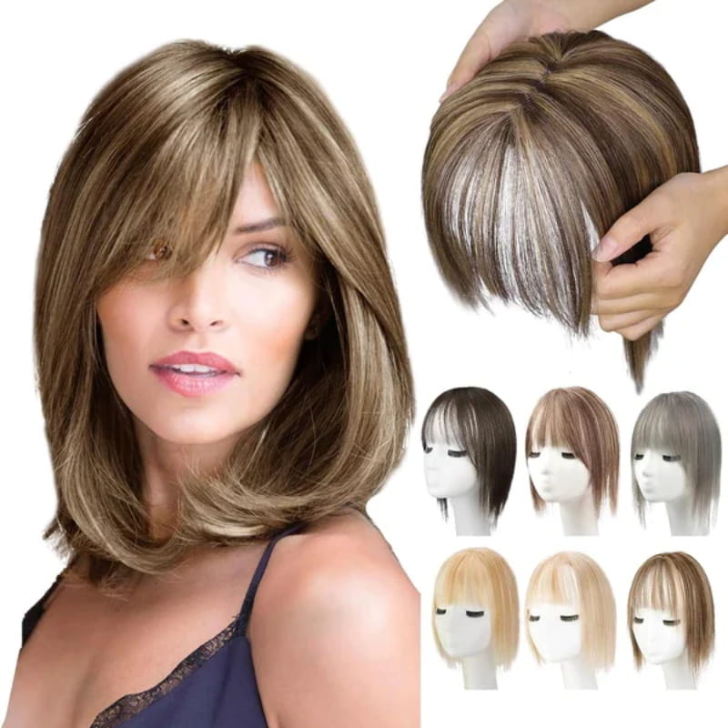 Lisslune | Natural Hairpiece with Bangs for Women