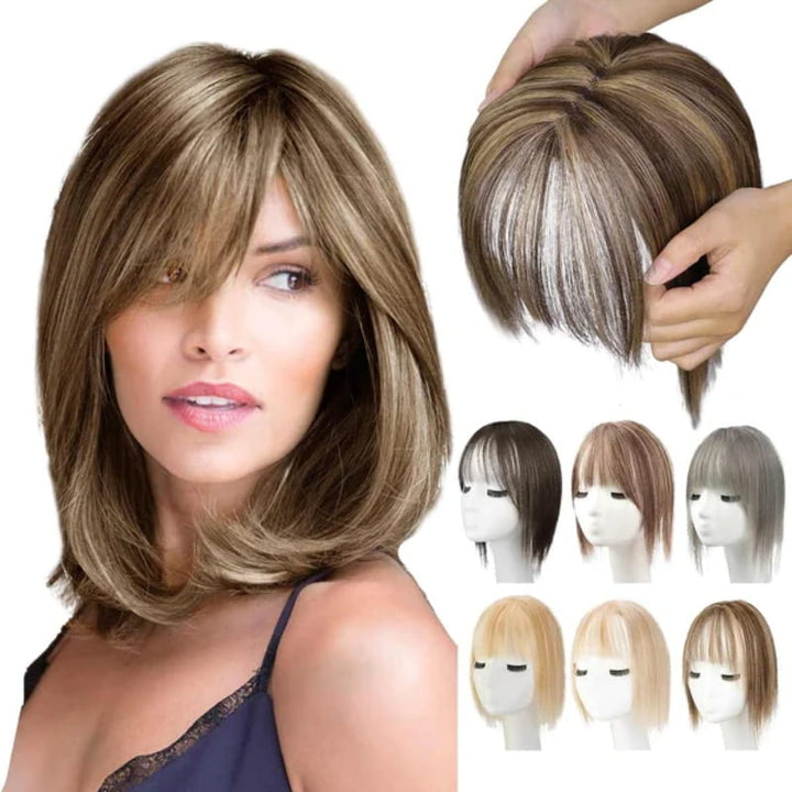 Lisslune | Natural Hairpiece with Bangs for Women