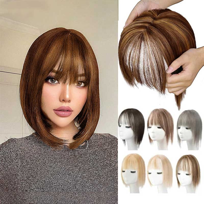 Lisslune | Natural Hairpiece with Bangs for Women