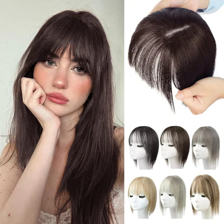Lisslune | Natural Hairpiece with Bangs for Women