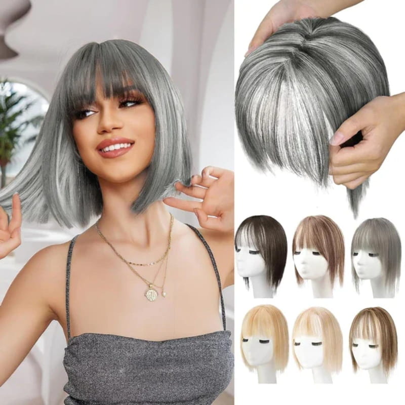 Lisslune | Natural Hairpiece with Bangs for Women