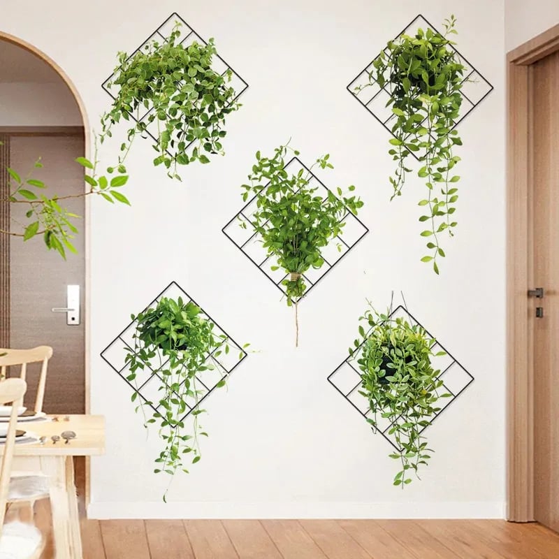 Lisslune | 3D wall sticker with green plant
