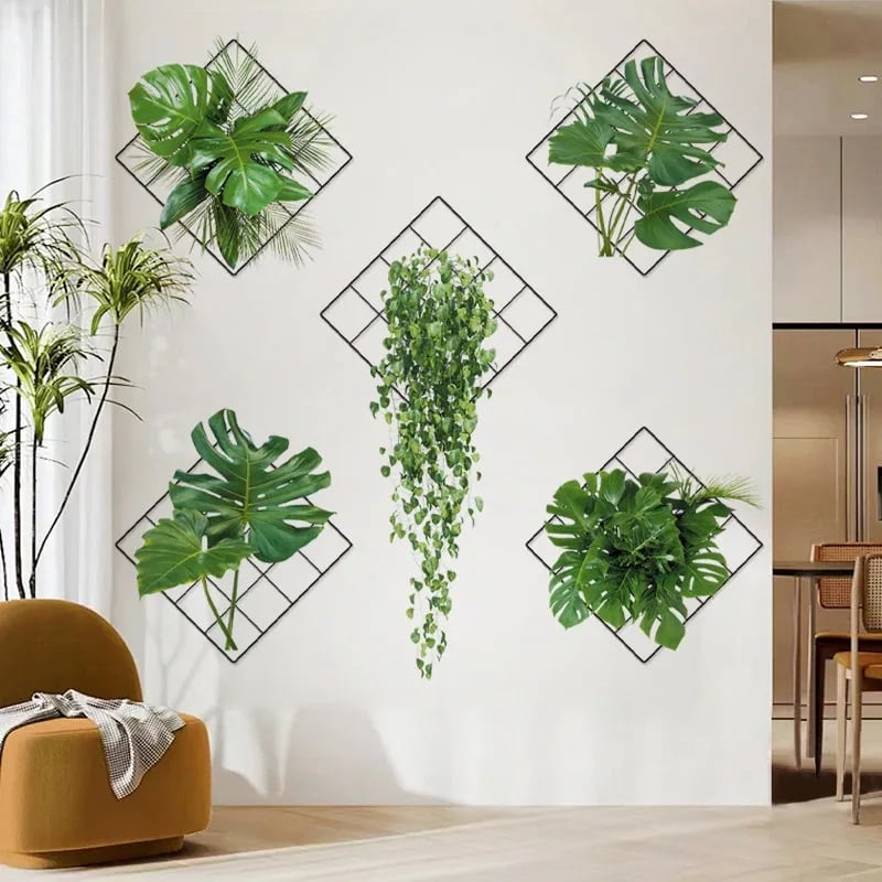 Lisslune | 3D wall sticker with green plant
