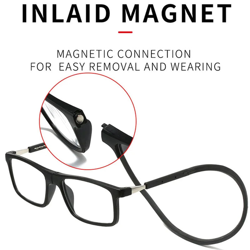 Lisslune | Magnetic Neck Hanging Anti-Loss Anti-Blue Light Reading Glasses
