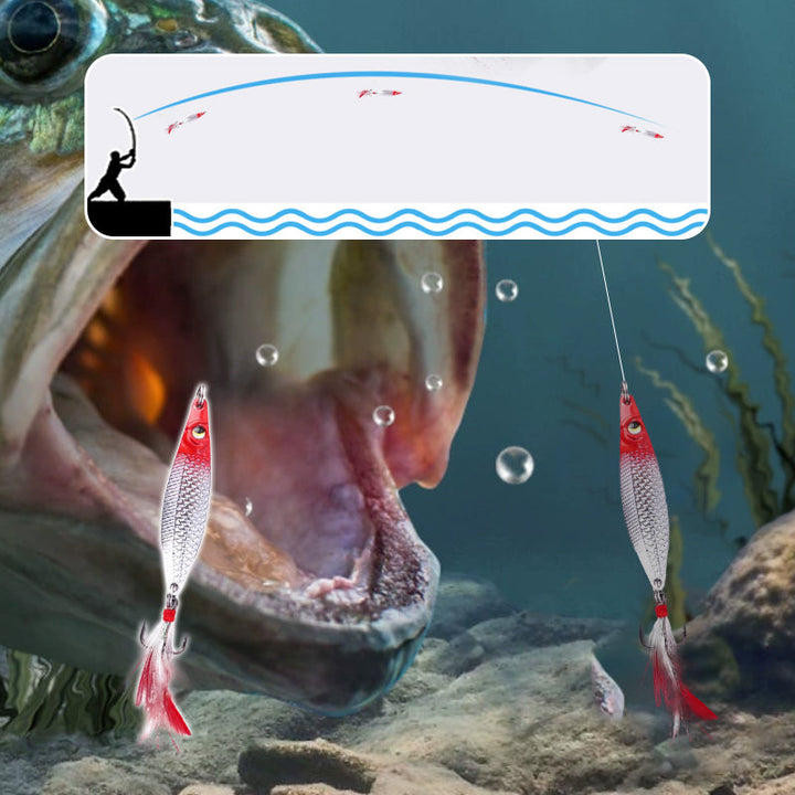 Lisslune | Realistic 3D floating fishing lure set with 3 hooks