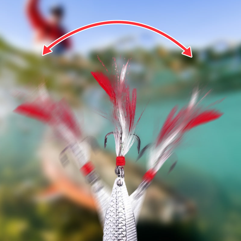 Lisslune | Realistic 3D floating fishing lure set with 3 hooks