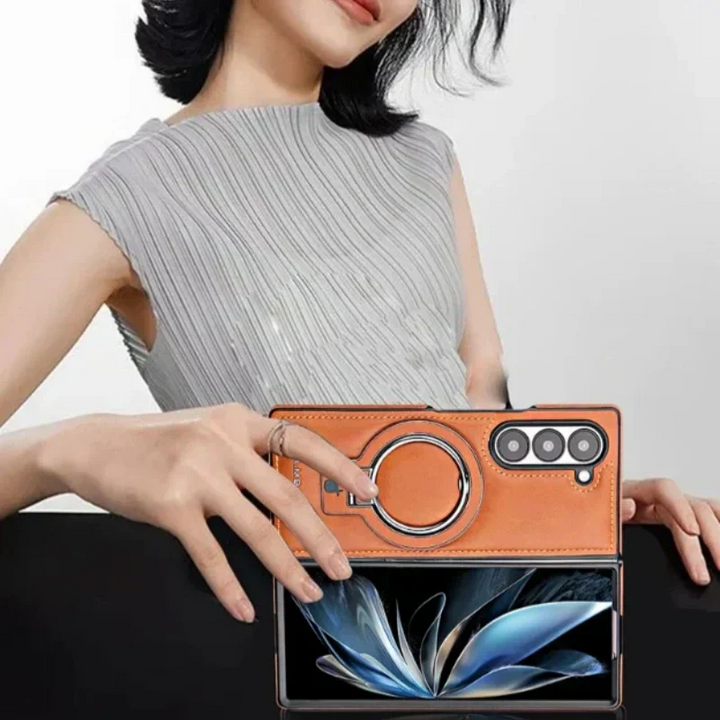 Lisslune | Premium PU leather magnetic case with stand for Samsung Fold 3/4/5/6