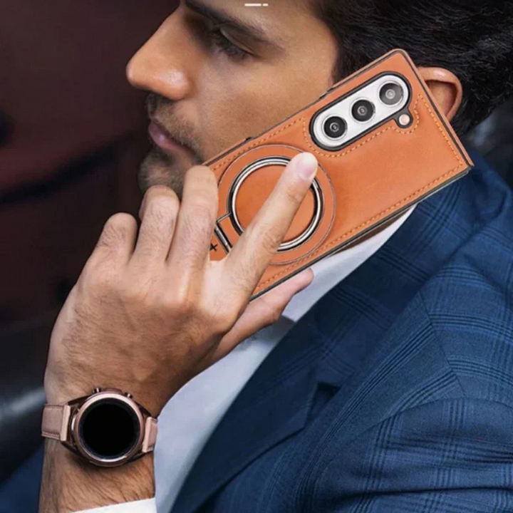 Lisslune | Premium PU leather magnetic case with stand for Samsung Fold 3/4/5/6