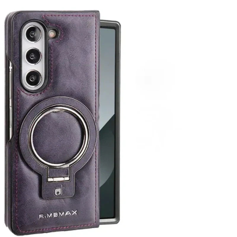 Lisslune | Premium PU leather magnetic case with stand for Samsung Fold 3/4/5/6